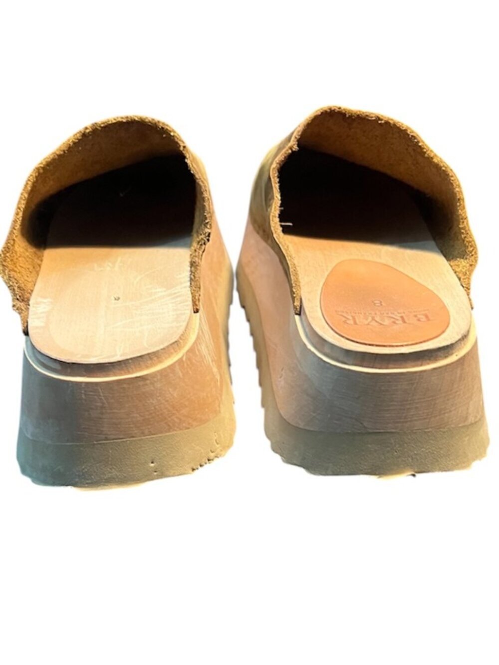 BRYR Studio Chonk Clogs Size 8 Platform Leather Handmade USA - Picture 7 of 10
